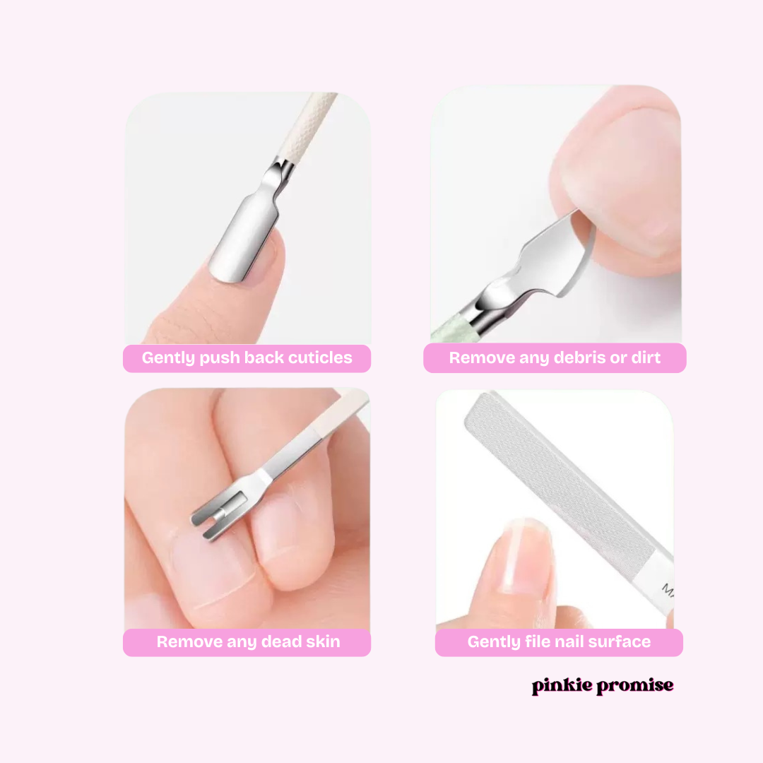 Pinkie Promise Nails Build Your Kit Manicuring Tools How to use