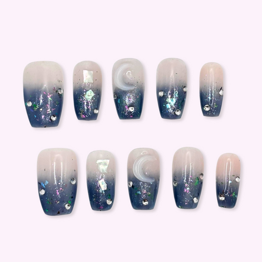 Pinkie Promise Nails Press-Ons Reusable Best Press-on Nails Salon Quality Nails at home Andrea Medium Ballerina Press-On Nails