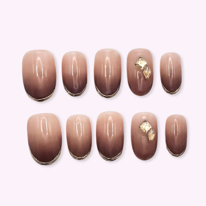 Pinkie Promise Nails Press-Ons Reusable Best Press-on Nails Salon Quality Nails at home Avery Medium Round Press-On Nails