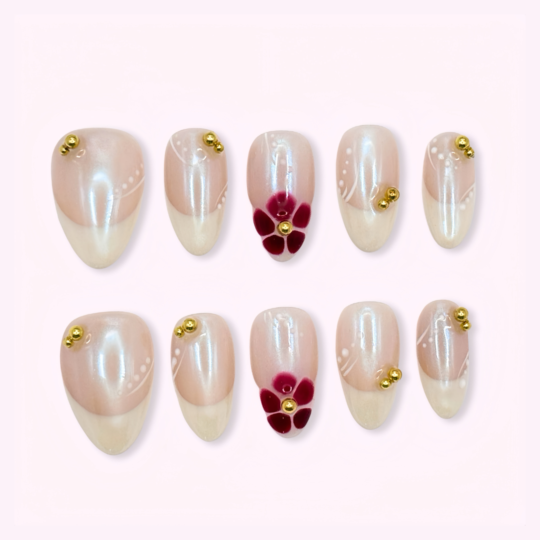butter yellow French press-on nails